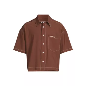 Cropped Wool-Blend Shirt BONSAI