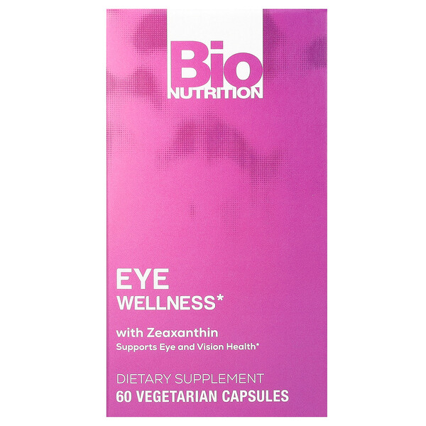 Здоровье глаз с зеаксантином, 60 вегетарианских капсул Bio Nutrition