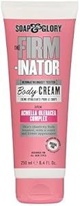 Soap & Glory The Firm-inator Body Cream - Skin Hydration Body Moisturizer with Acmella Oleracea Complex, Shea Butter Lotion & Sunflower Seed Oil - Rich Skin Firming and Tightening Lotion (8.4 Oz) Soap & Glory