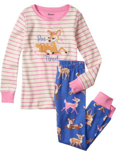 Пижама из органического хлопка Sweet Fawns с аппликацией (для малышей / маленьких детей / старших детей) Hatley Kids