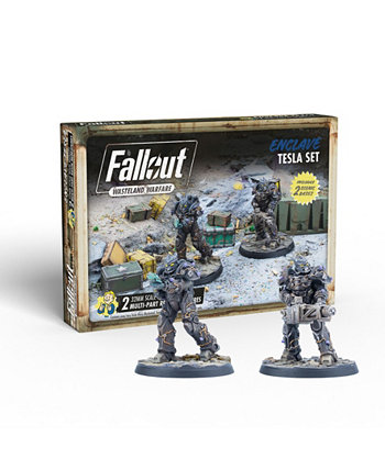 Fallout Wasteland Warfare Enclave Tesla Set, 4 Pieces Modiphius