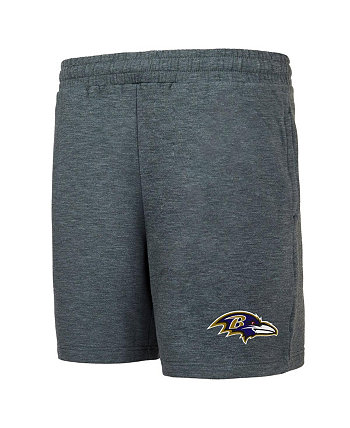 Мужские темно-серые шорты из трехслойного флиса Baltimore Ravens Powerplay Concepts Sport