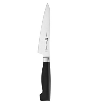 Четырехзвездочный подготовительный нож с зубцами длиной 5,5 дюйма Zwilling
