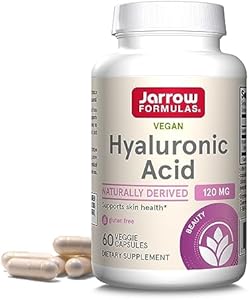 Jarrow Formulas Hyaluronic Acid 120 mg, Dietary Supplement, Skin Health Support, 120 Veggie Capsules (Капсулы на растительной основе), Up to 60 Day Supply Jarrow Formulas