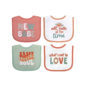 Neat Solutions Infant Girl Attitude 4 Pack Bib Neat Solutions