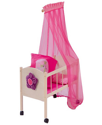 Кукла-кровать с балдахином Happy Fee с одеялом и подушкой Детская ролевая игра Roba-Kids