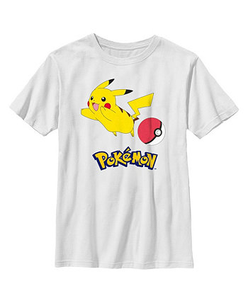 Boy's Pokemon Pikachu and Pokeball  Child T-Shirt Nintendo