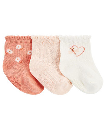 Детские носки для девочек, упаковка из 3 шт. Carter's