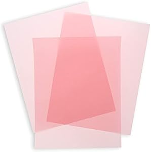 50 Sheets 8.5 x 11 in Vellum Paper - 100GSM Printable Tracing Paper for Invitation, Tracing, Sketching - Blush Pink Paper Junkie