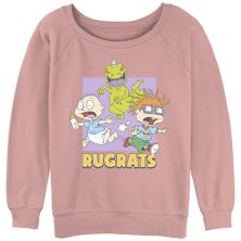 Juniors' Rugrats Running From Reptar Slouchy Terry Graphic Pullover Nickelodeon