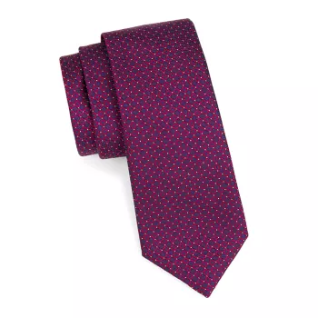 Абстрактный шелковый галстук Canali