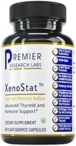 Premier Research Labs XenoStat - Thyroid Supplement, Thyroid Support for Women & Men, Iodine Supplement, Hormone Support, Thyroid Support Complex Supplement - 60 Capsules (Капсулы) Premier Research Labs