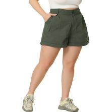 Короткие женские эластичные спортивные брюки-карго с карманами больших размеров Agnes Orinda