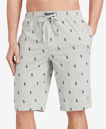 Мужские большие и высокие хлопчатобумажные пижамные шорты Ralph Lauren