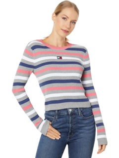 Полосатый свитер в рубчик с длинным рукавом Tommy Jeans