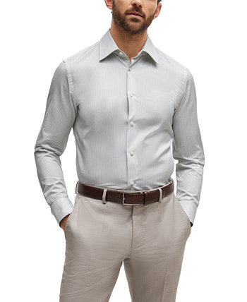 Men's Striped Cotton Slim-Fit Shirt BOSS