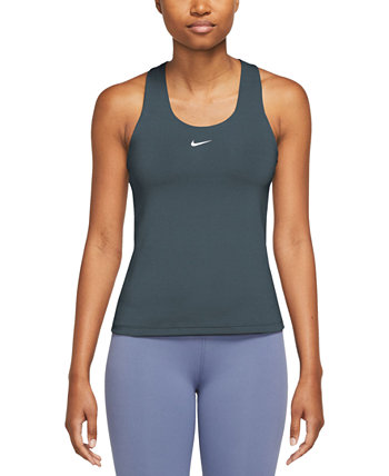 Женский спортивный бюстгальтер с мягкой подкладкой и логотипом Swoosh, майка на бретелях Nike