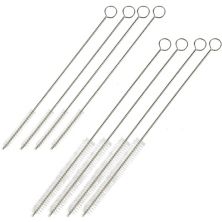 Straw Cleaning Brush - 8-Pack Stainless Steel Straw Cleaners with Long Design for Tumbler, Boba, and Smoothie Straws, 2 Sizes Juvale