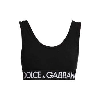 Укороченный топ Capri с логотипом Dolce & Gabbana