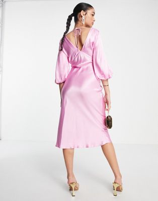 Розовое платье с v-образным вырезом Nothing's Child Ciara Nobody's Child