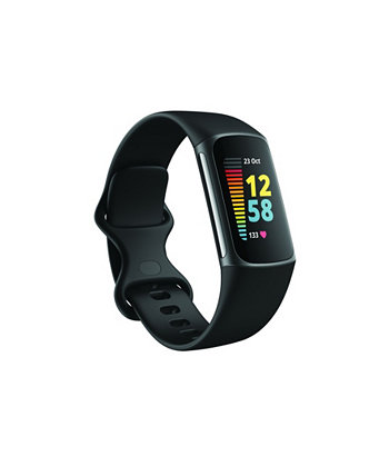 Трекер для фитнеса и здоровья с черным силиконовым ремешком Charge 5 Fitbit