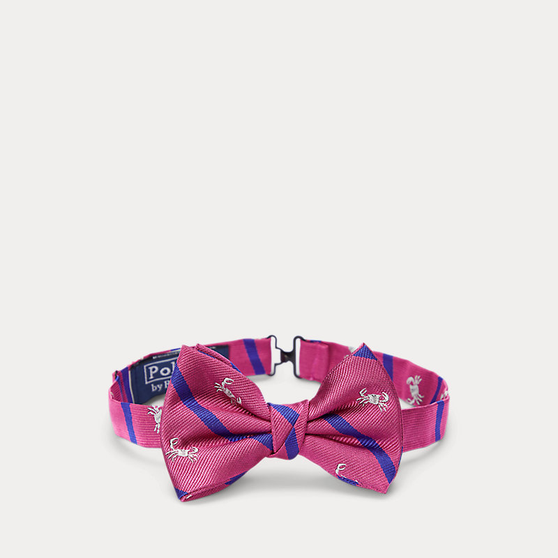 Crab-Patterned Silk Pre-Tied Bow Tie Polo Ralph Lauren