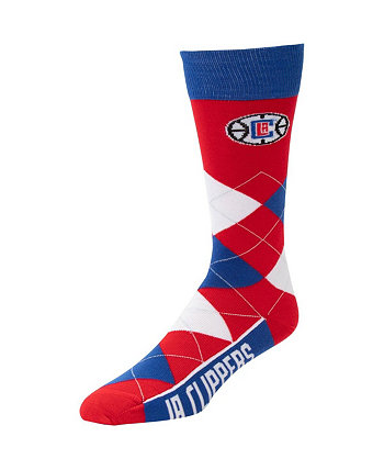 Men's LA Clippers Team Argyle Crew Socks For Bare Feet