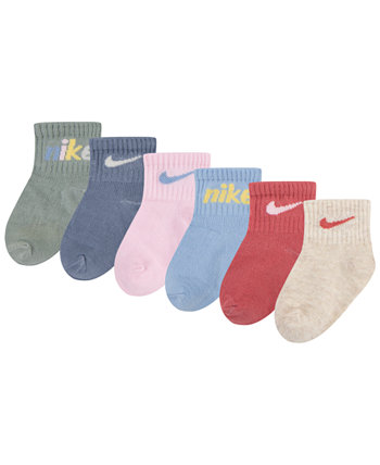 Носки до щиколотки для маленьких мальчиков и девочек E1D1, упаковка из 6 шт. Nike