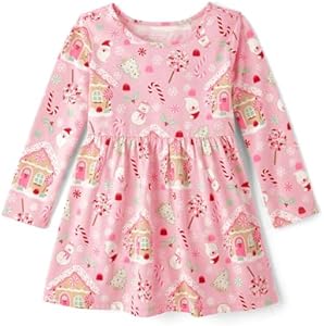 The Children's Place Baby Girls' and Toddler Long Sleeve Casual Dresses The Children"s Place