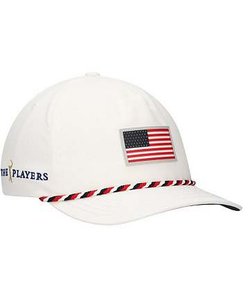 Мужская белая регулируемая кепка THE PLAYERS Volition Flag Flexfit PUMA