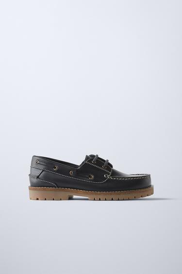 LEATHER BOAT SHOES LIMITED EDITION Zara