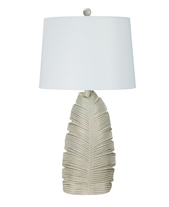 Повседневная настольная лампа из смолы 28,5 дюйма с дизайнерским абажуром FANGIO LIGHTING