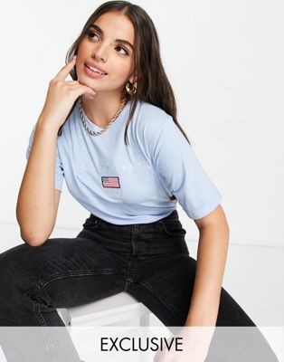 Daisy Street relaxed t-shirt with los angeles embroidery Daisy Street