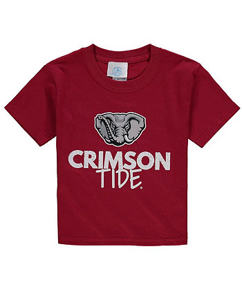 Youth Boys Crimson Alabama Crimson Tide Crew Neck T-shirt Two Feet Ahead