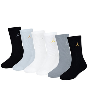 Носки Jordan Для мальчиков Big Kids' 6-Pack Everyday Essentials Crew Socks Jordan