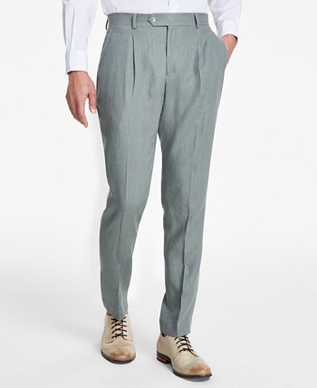 Мужские льняные костюмные брюки современного кроя Tommy Hilfiger