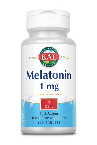 KAL Мелатонин -- 1 мг -- 120 таблеток KAL