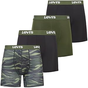 Levi's Mens Underwear Microfiber Boxer Brief for Men Ultra Soft 4 Pack Levi"s