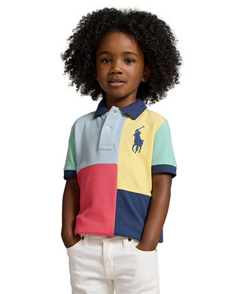 Рубашка-поло из хлопковой сетки Big Pony для малышей и маленьких мальчиков Polo Ralph Lauren