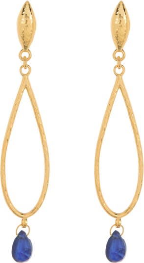 Двойные серьги-капли из 22-каратного золота Gurhan
