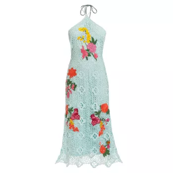 Maria Crocheted Cotton Midi-Dress Mestiza New York