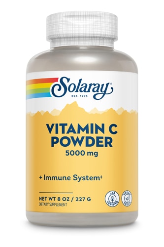 Порошок витамина С Solaray — 5000 мг — 8 унций Solaray