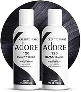 Adore Semi Permanent Hair Color - Vegan and Cruelty-Free Clear Hair Dye - 4 Fl Oz - 010 Crystal Clear (Pack of 1) Adore