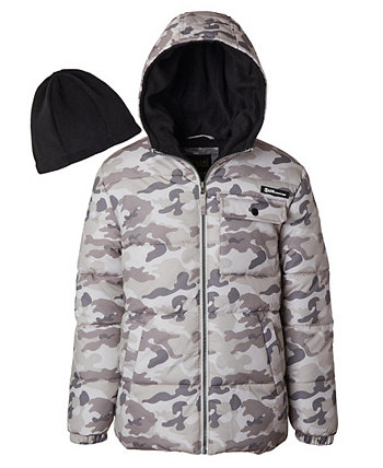 Куртка с камуфляжным принтом и флисовой шапкой для мальчиков для малышей, комплект из 2 предметов IXtreme