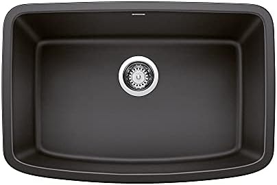 Valea 27 in. Single Bowl Kitchen Sink, Anthracite Blanco