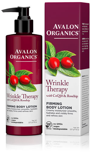Avalon Organics Wrinkle Therapy Укрепляющий лосьон для тела с CoQ10 &amp; Шиповник - 8 жидких унций Avalon Organics