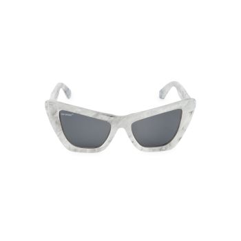 Солнцезащитные очки «кошачий глаз» Edward 57MM Off-White