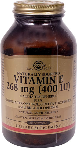 Solgar Комплекс витамина Е - 400 МЕ - 250 мягких капсул Solgar