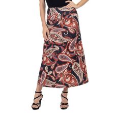 Женская длинная юбка с принтом пейсли 24Seven Comfort Apparel 24Seven Comfort