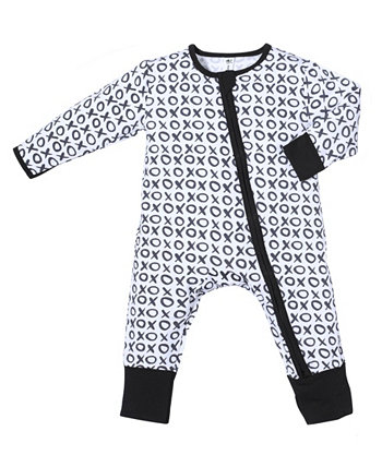 Мальчики и девочки Бамбук Xoxo 2 Way Zippy Coverall Earth Baby Outfitters